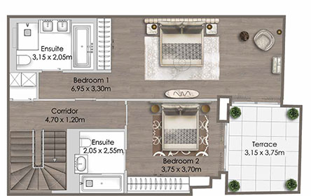 SKYLIGHT VIEW RESIDENCES | APARTMENT G02 | 2 BEDROOMS #Title